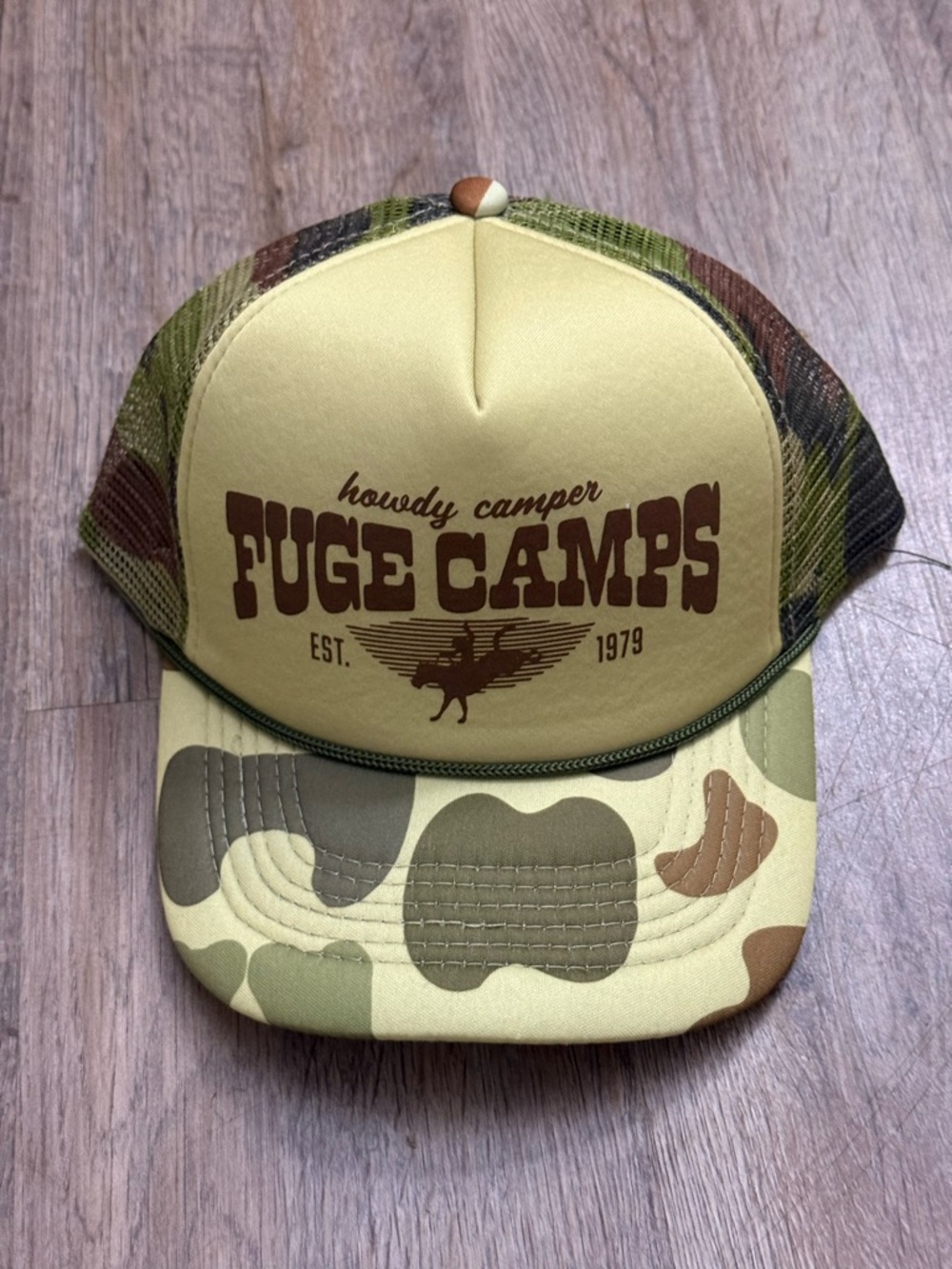 FUGE Christian Camp Camo Trucker Hat